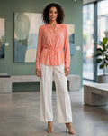 Forever New Coral Peach Blouse - Size EUR 38 / AUS 10 / USA Small