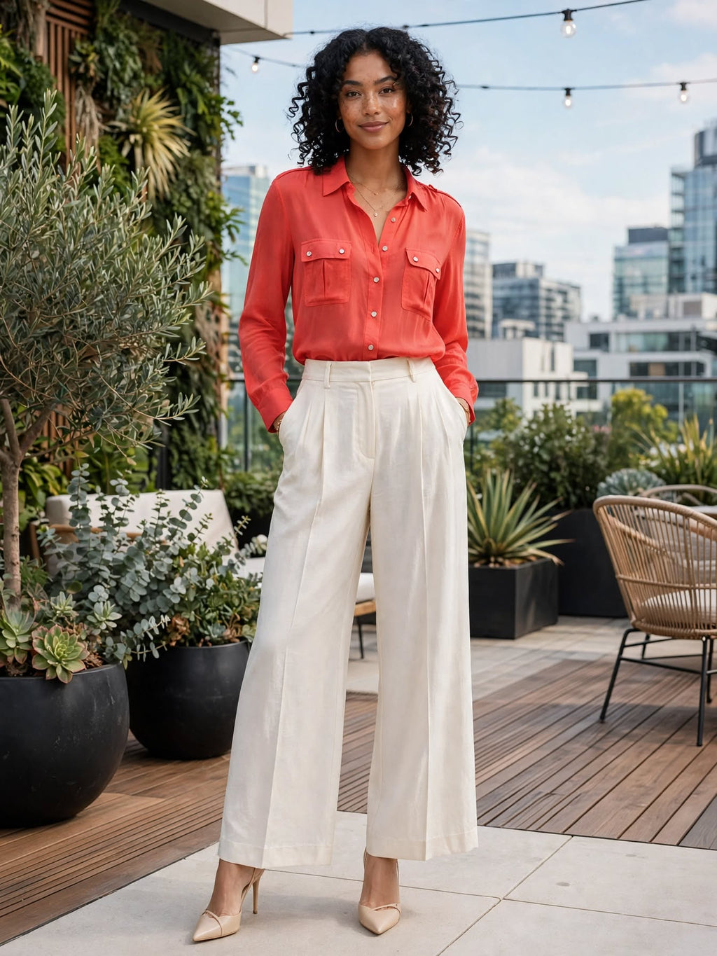 Miladys Coral Utility Blouse - Size 16 / 40