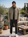 Woolworths Men's Khaki Zip Utility Jacket - Size Large