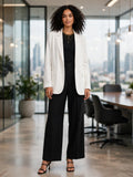 Poetry White Linen-Blend Everyday Blazer - Size 42