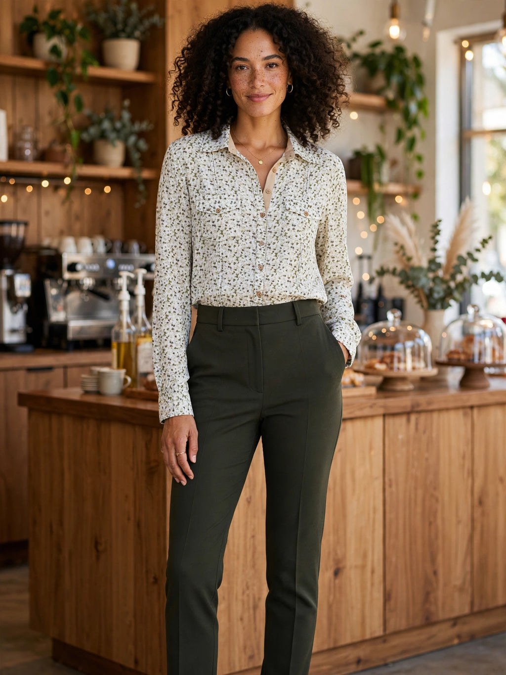 Women's Inwear by Truworths Ditsy Floral Blouse - Size 36