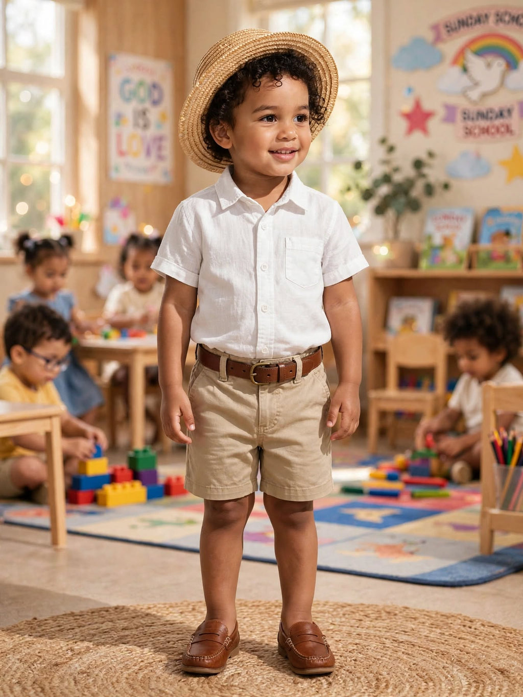Ackermans Waga Dude Boys White Short-Sleeve Shirt - Size 3 to 4 Years