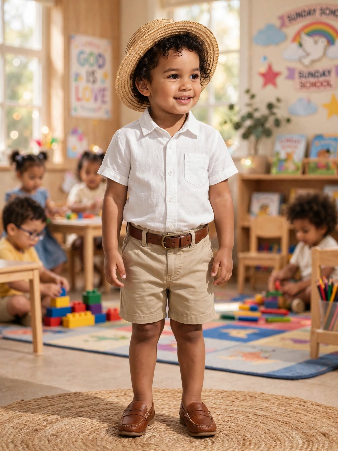 Ackermans Waga Dude Boys White Short-Sleeve Shirt - Size 3 to 4 Years