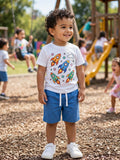 Little Rebels Blue Casual Shorts - Size 4 to 5 Years