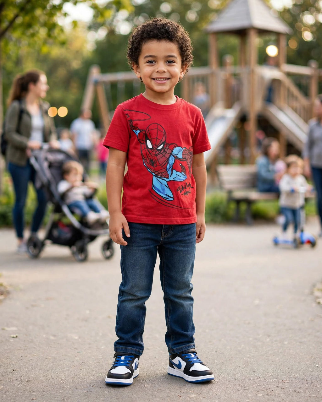 Boys Marvel Spider-Man Superhero T-Shirt - Size 4 to 5 Years