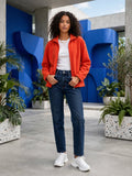 Woolworths Women's Burnt Orange Zip-Up Fleece Jacket - Size XL