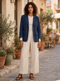 Gina Benotti Dark Wash Blazer Jacket - Size Large