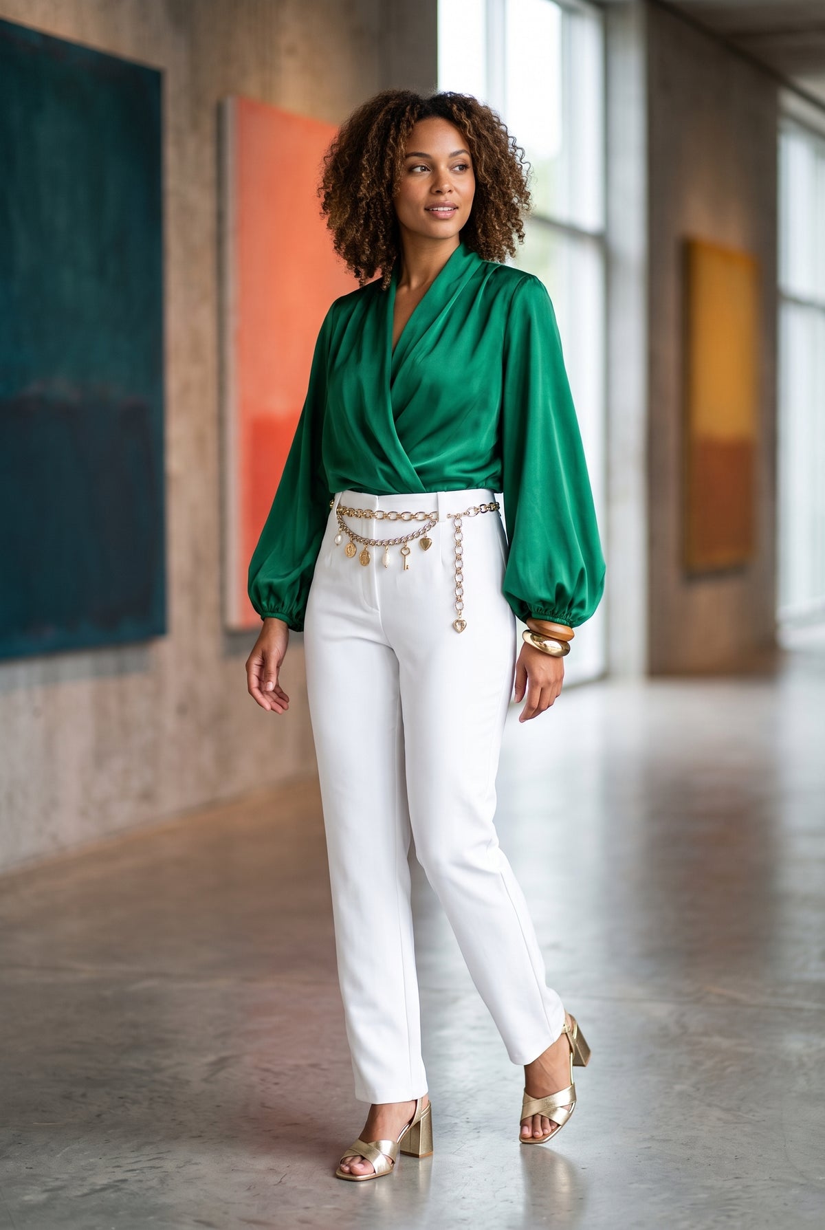 White Tailored Retus Pants – Size 36