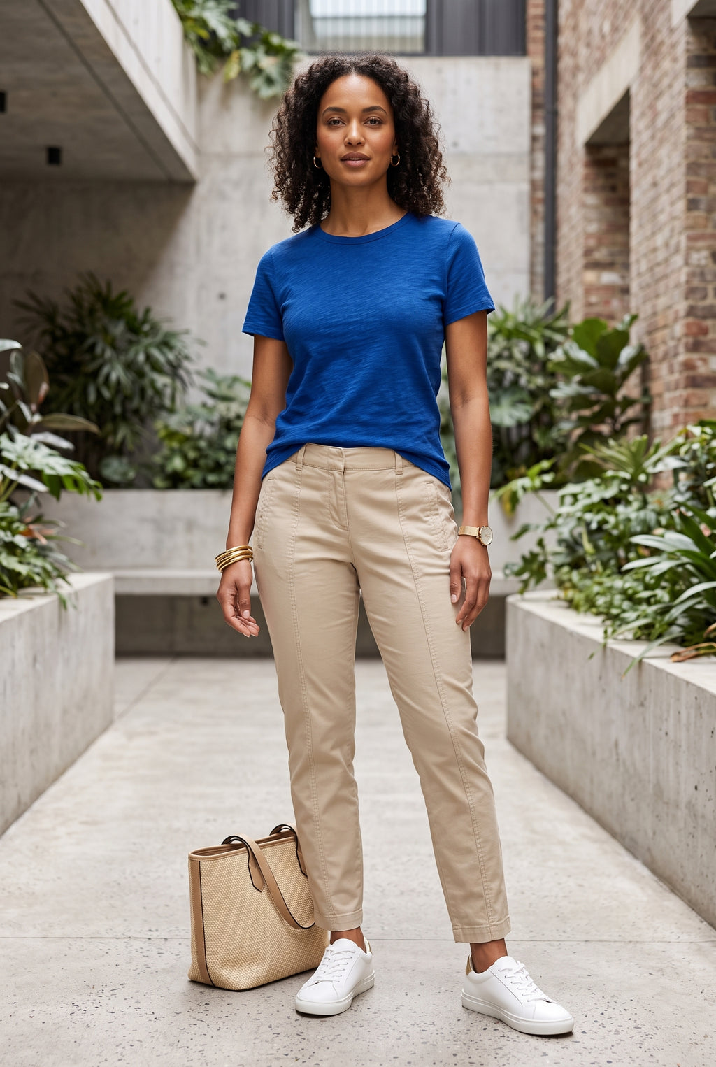 Woolworths Beige Tailored Chino Trousers – Size 14