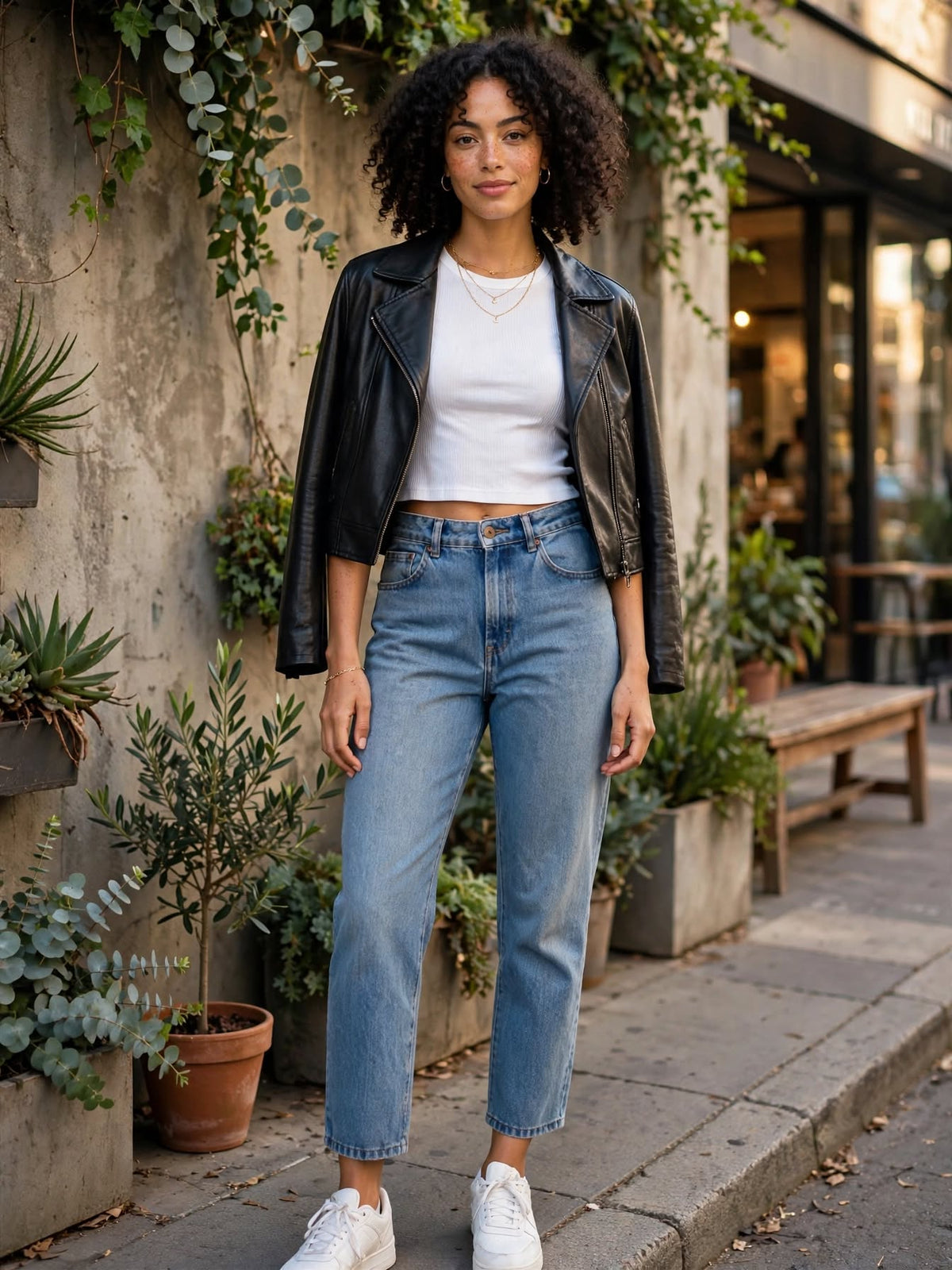 Tango High-Waisted Relaxed Straight Leg Jeans - Size 38