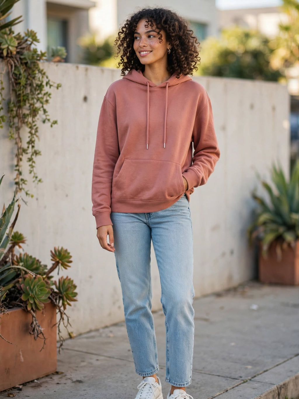 Woolworths Dusty Rose Hoodie - Size Medium