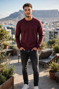 Oakridge Burgundy Crew Neck Jersey - Size Medium