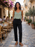 Foschini Black Tailored Straight-Leg Trousers - Size 18