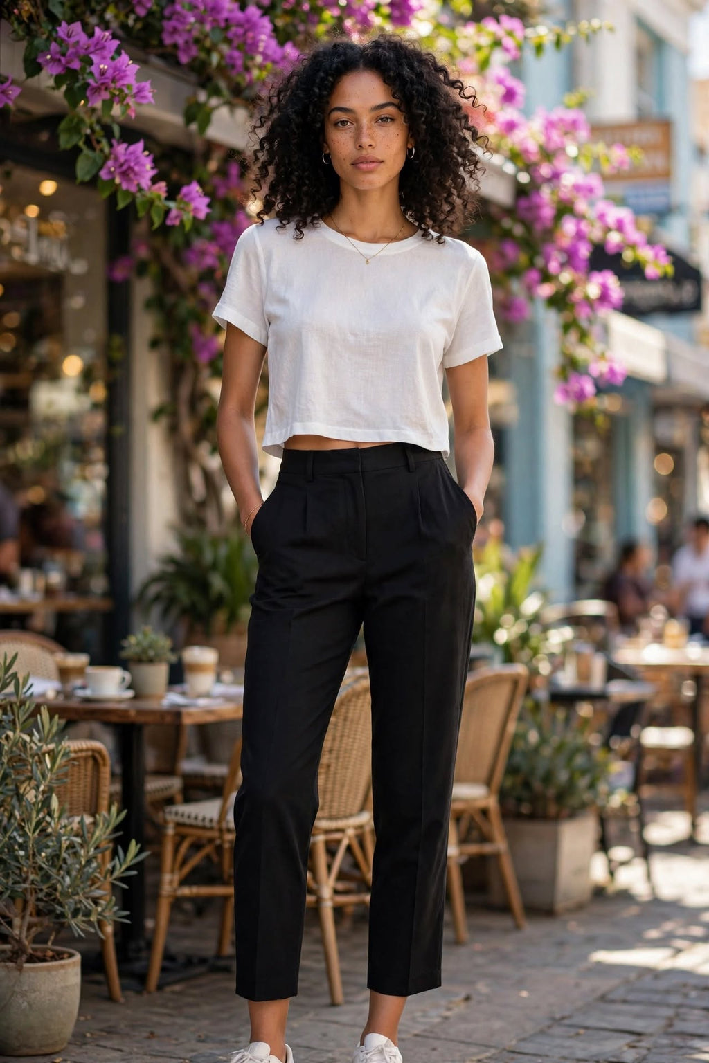Woolworths Black Straight-Leg Trousers - Size 13