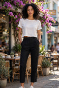 Woolworths Black Straight-Leg Trousers - Size 13