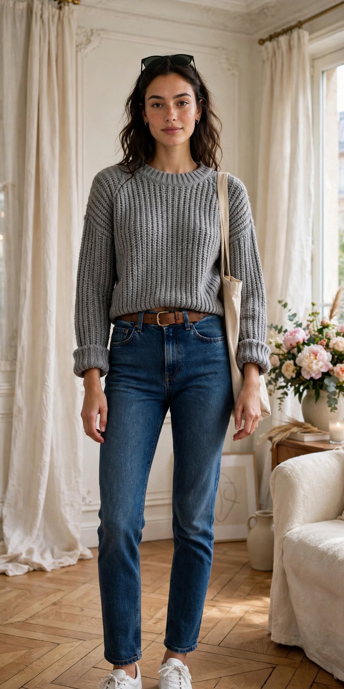 Mr Price RT Grey Chunky Cropped Winter Jersey - Size Medium