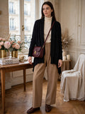 Zara Black Waterfall Open Cardigan - Size Small