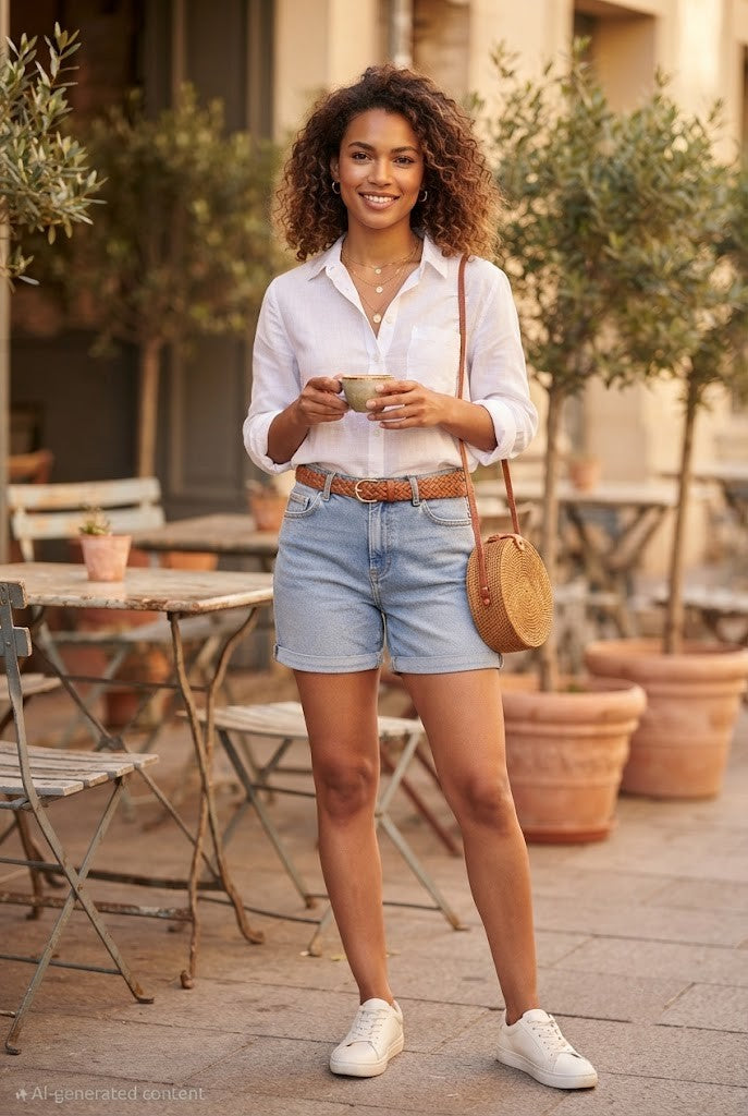 Oak Ridge Women's Denim Shorts - Size 34 (Good Condition)