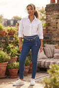 Milady’s Comfortable Stretch Slim-Leg Pants – Size 44 (Excellent Condition)