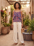 Stylish Cotton On Paisley Print Ruffle Cami - Size XS