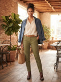 David Jones Classic Collection Olive Chino Pants (Size 32)