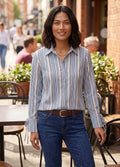 Insync Women’s Striped Long Sleeve Blouse - Size 2XL - Excellent Condition