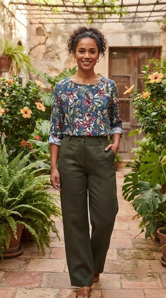 Eagle Brand Floral Tunic Blouse – Size 38
