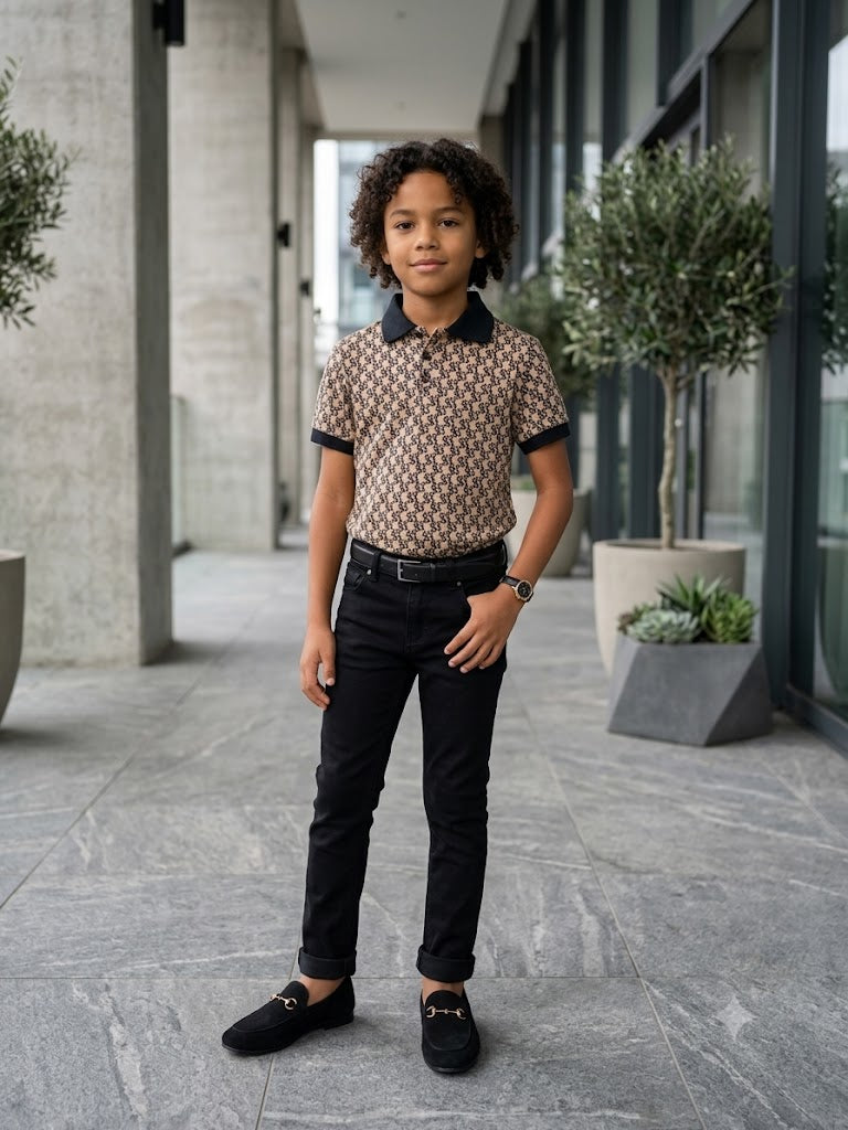 Soda Brand Junior Polo – Size 9-10 Years – Classic Print