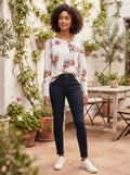 Pre-Loved Floral Print Long-Sleeve Blouse – Size XL