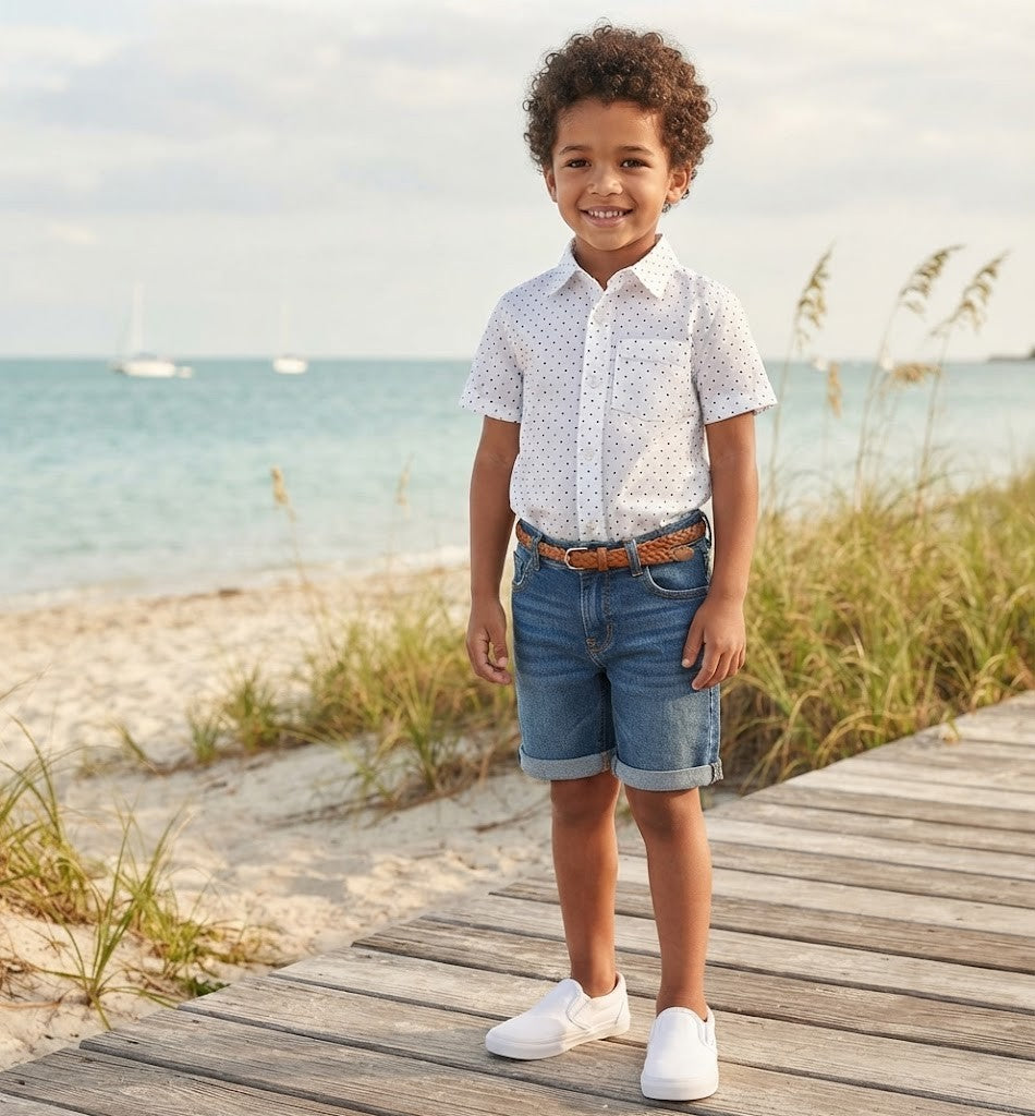 Future Hero Boys' Button-Down Shirt – Size 5-6 Years – Excellent Condition