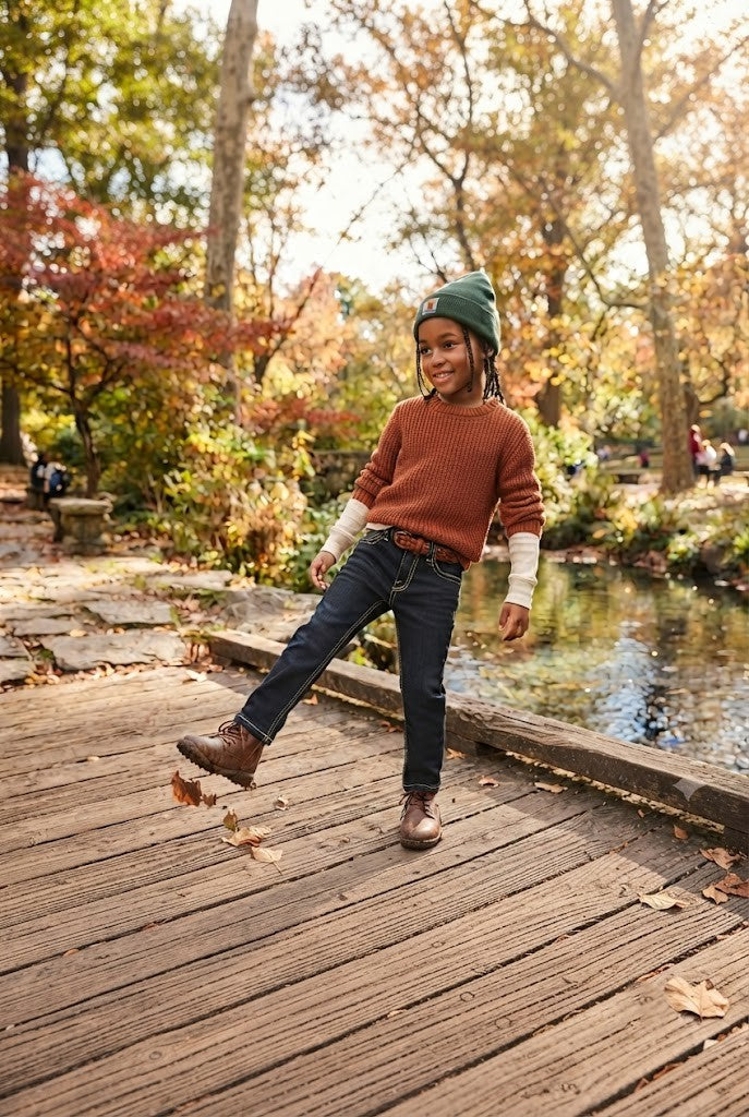 No Boundaries Pre-Loved Boys' Denim Jeans - Size 11-12 Years - Excellent Condition