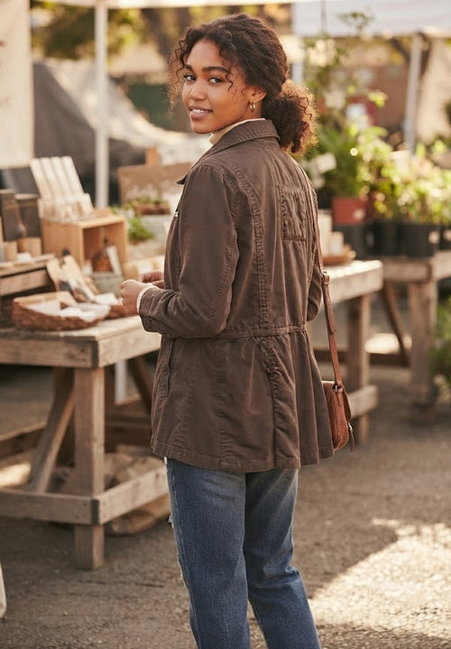 Excellent Condition: Cherokee 100% Cotton Utility Jacket (Size 40)