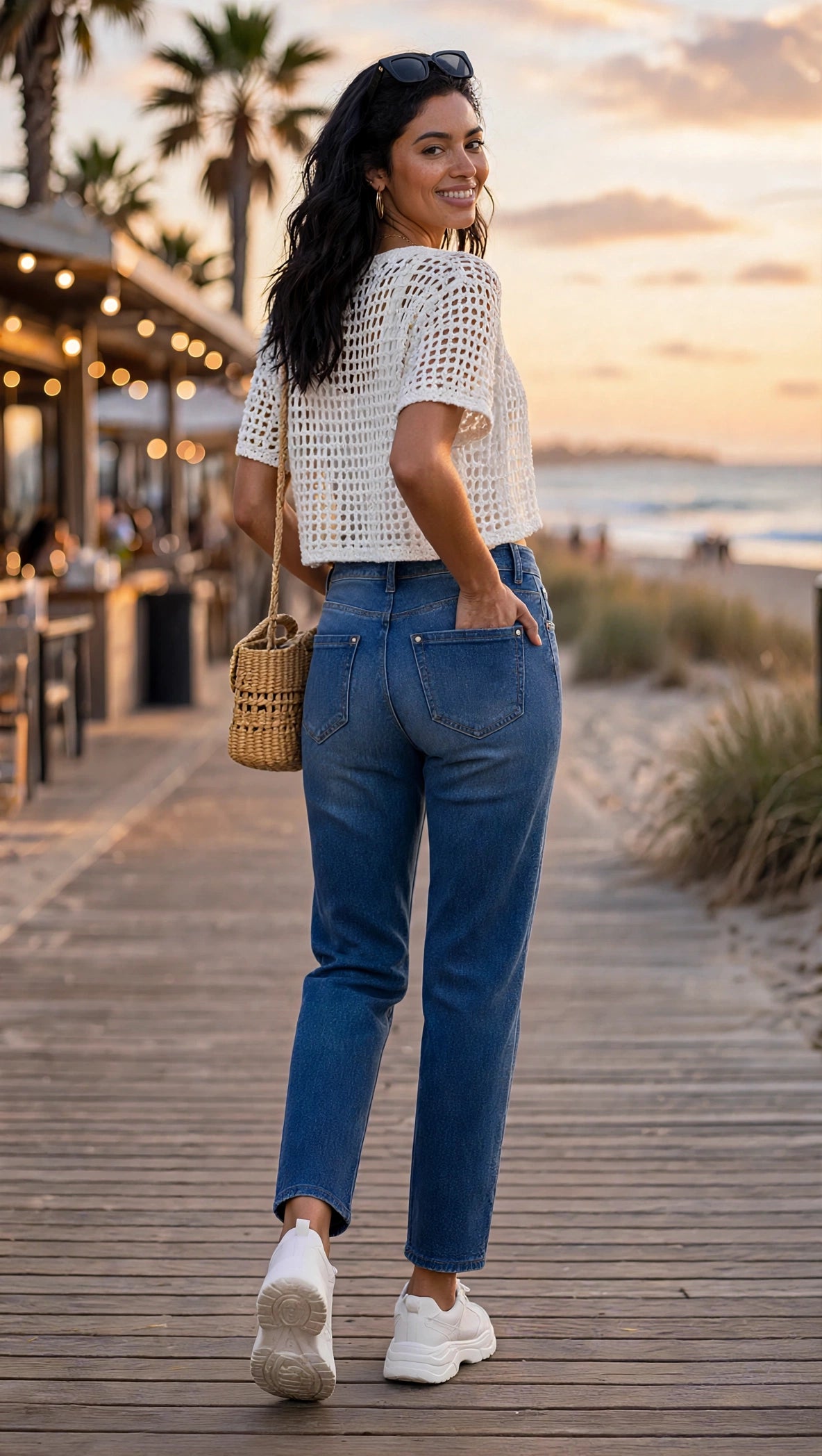 Woolworths Straight Leg Mid-Wash Jeans - Size 33