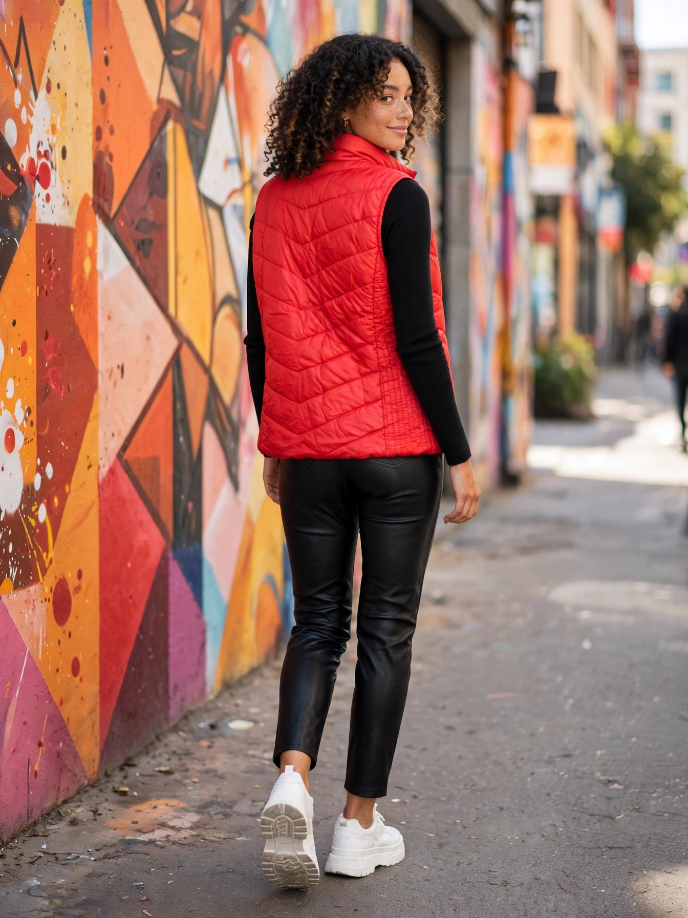 Red Tango Puffer Vest - Size 40