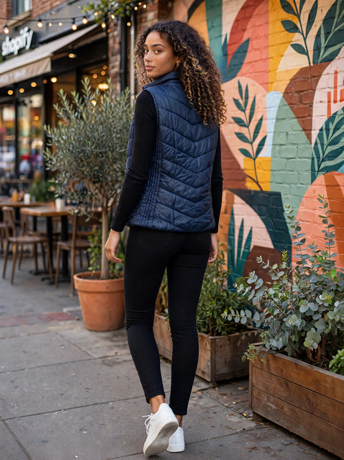 Navy Tango Puffer Vest - Size 40