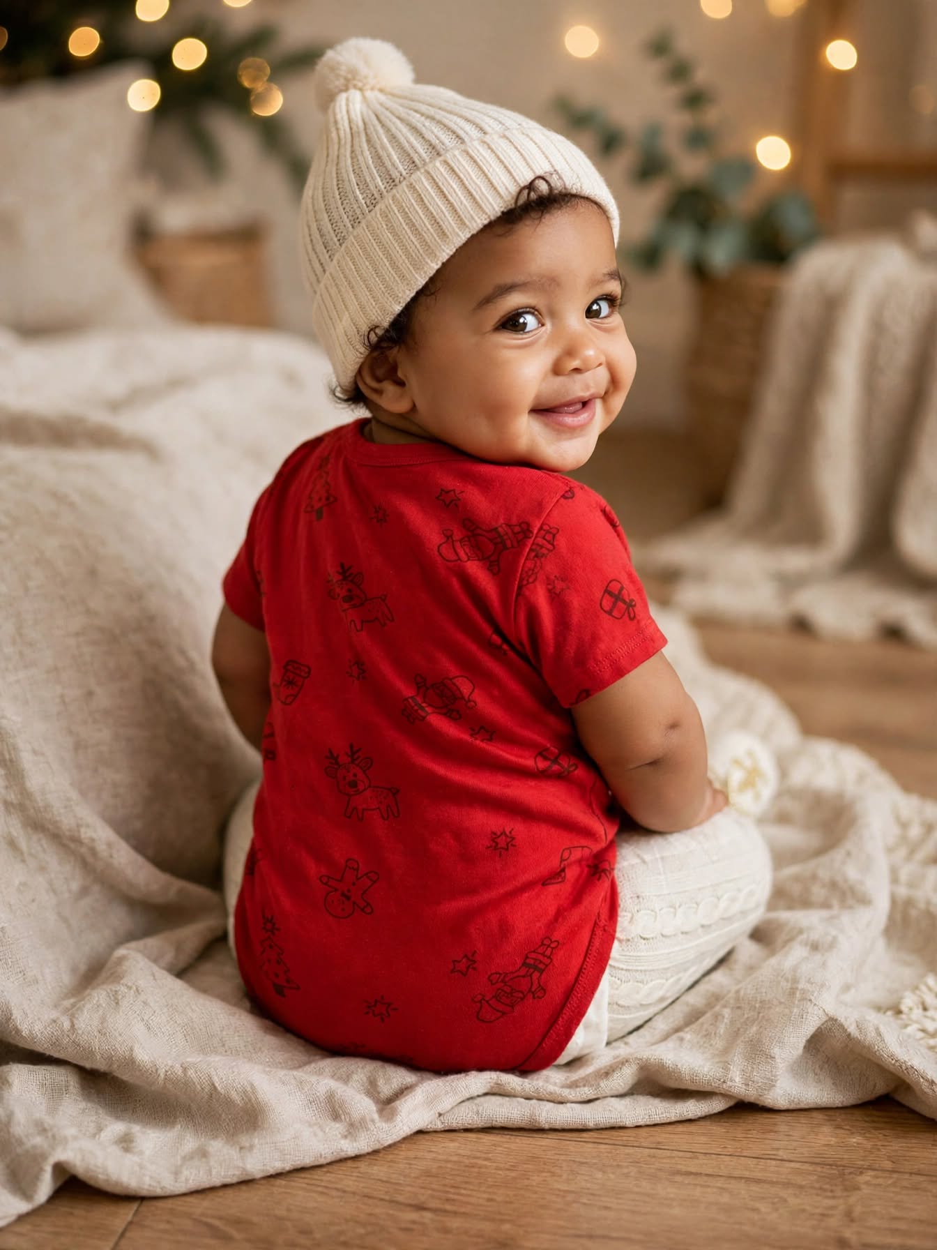 Ackermans Baby My First Christmas Red Babygrow - Size 6 to 12 Months