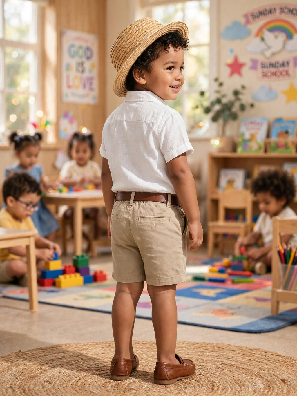 Ackermans Waga Dude Boys White Short-Sleeve Shirt - Size 3 to 4 Years