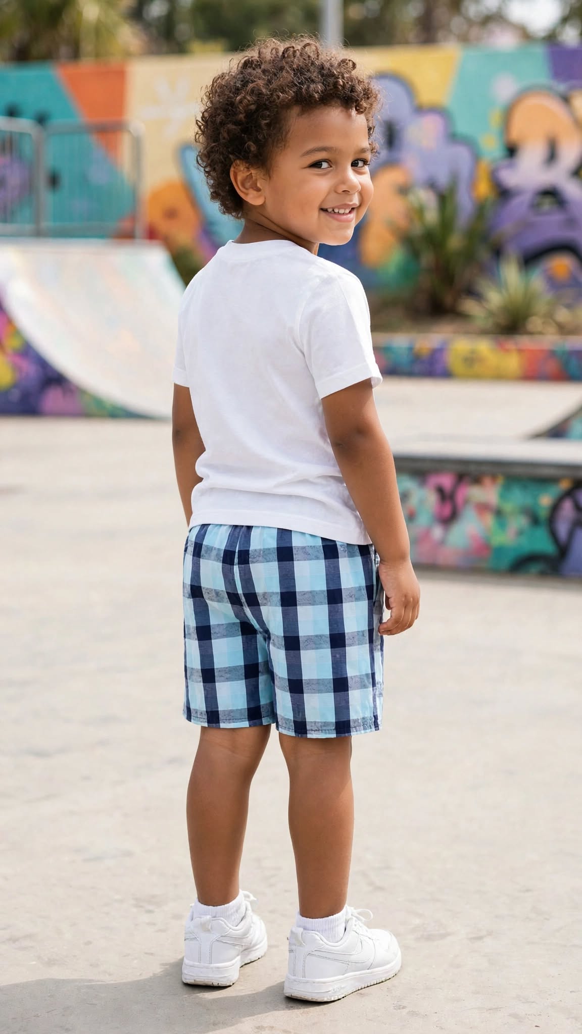 Ackermans Waga Dude Blue Check Shorts – Size 4 to 5 Years