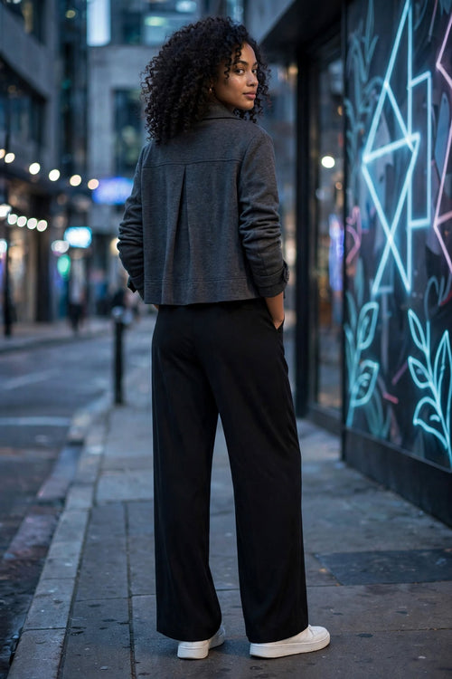 Mr Price Insync Charcoal Grey Cropped Jacket - Size 2XL