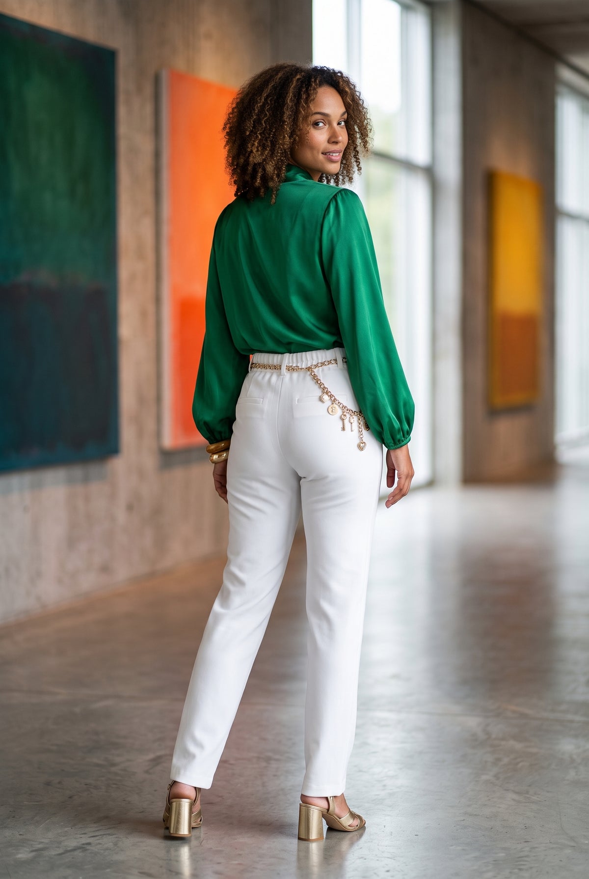 White Tailored Retus Pants – Size 36