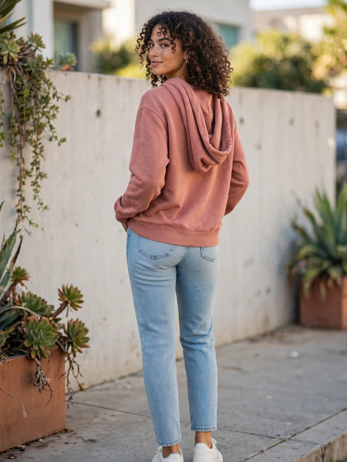 Woolworths Dusty Rose Hoodie - Size Medium