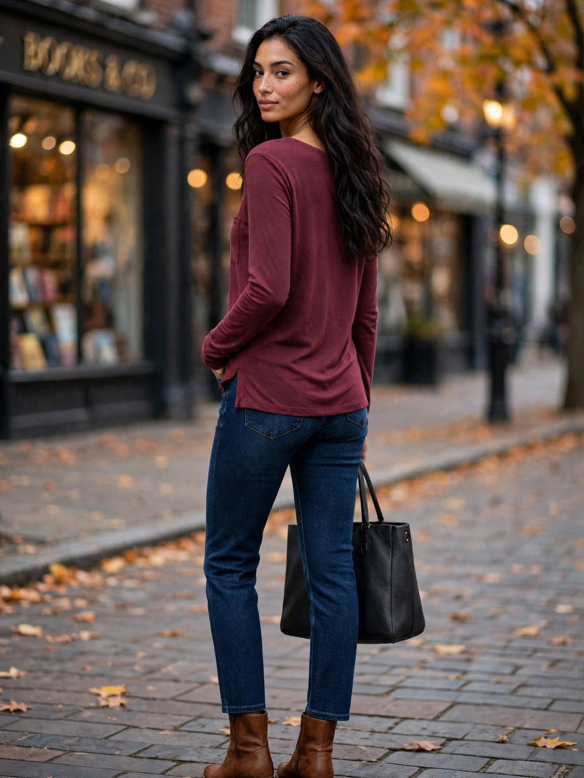 Miladys Long Sleeve Pocket Top - Size 2XL