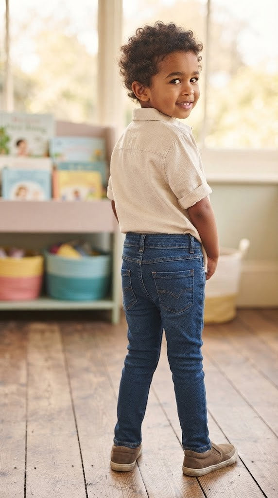 Waga Dude Boys' Denim Jeans - Size 3-4 Years - Pre-Loved Good Condition