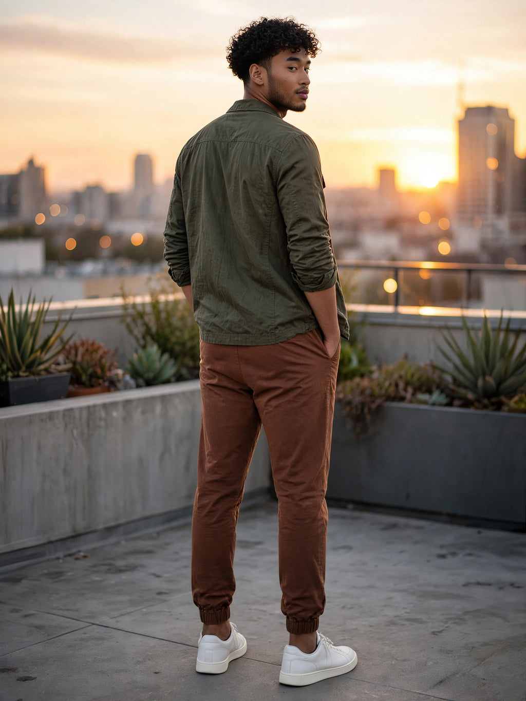 Cotton On Chocolate Brown Drake Jogger Pants - Size 32