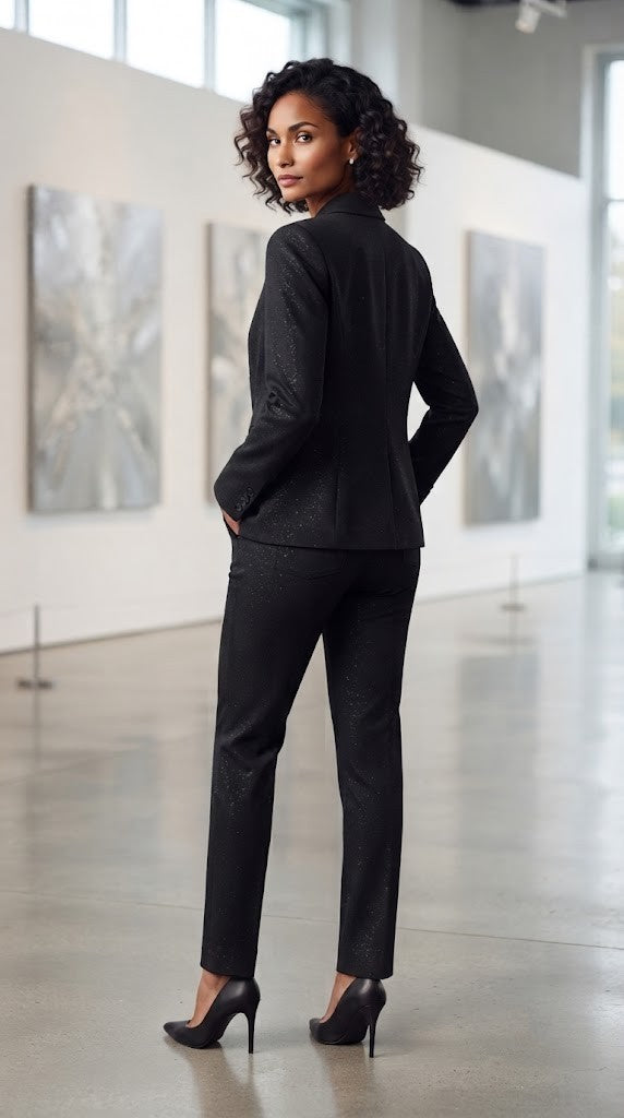 Kelso Women's Glitter Suit Set - Size 34