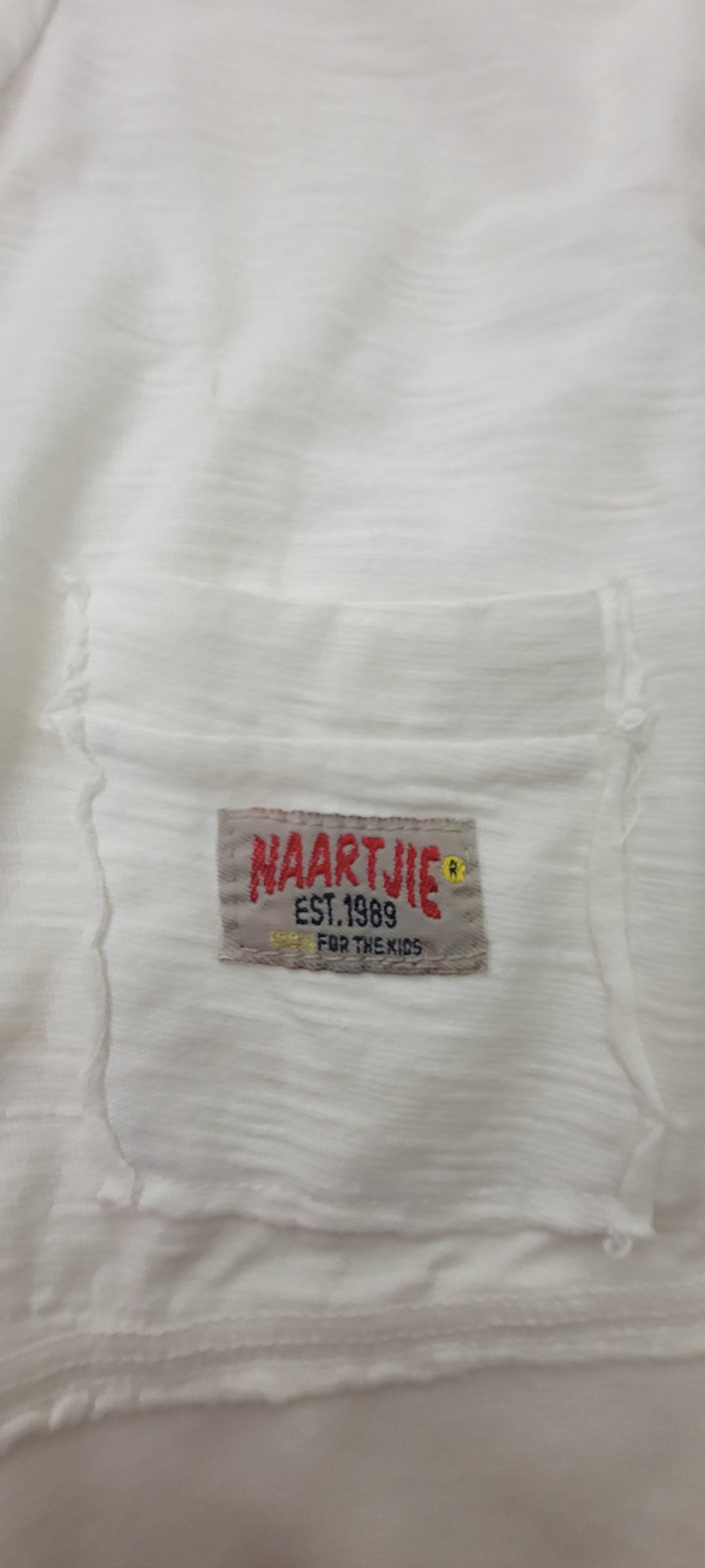 Naartjie Kids’ 100% Cotton Textured Cardigan | Cream White | 18-24 Months
