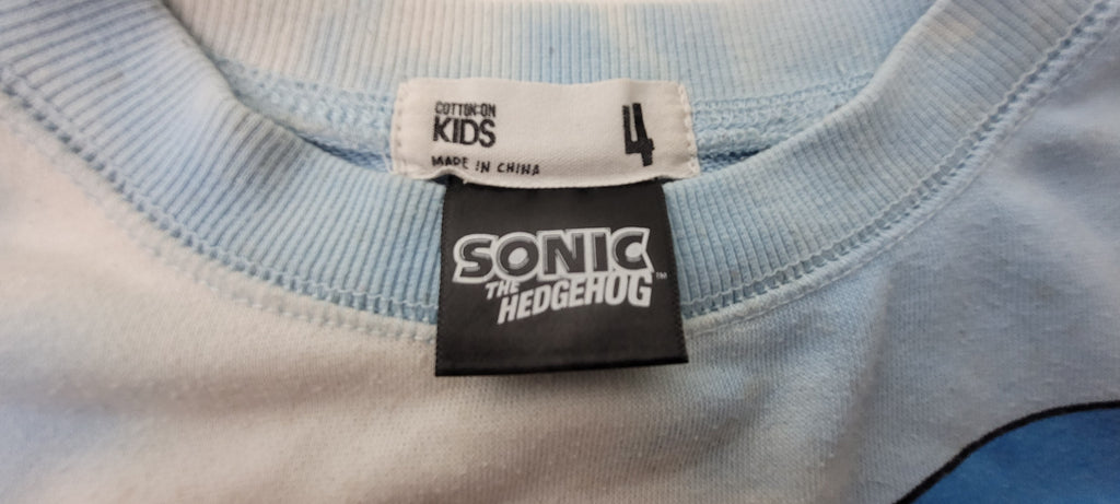 Sonic the Hedgehog Kids' Tie-Dye Sweatshirt - Size 4