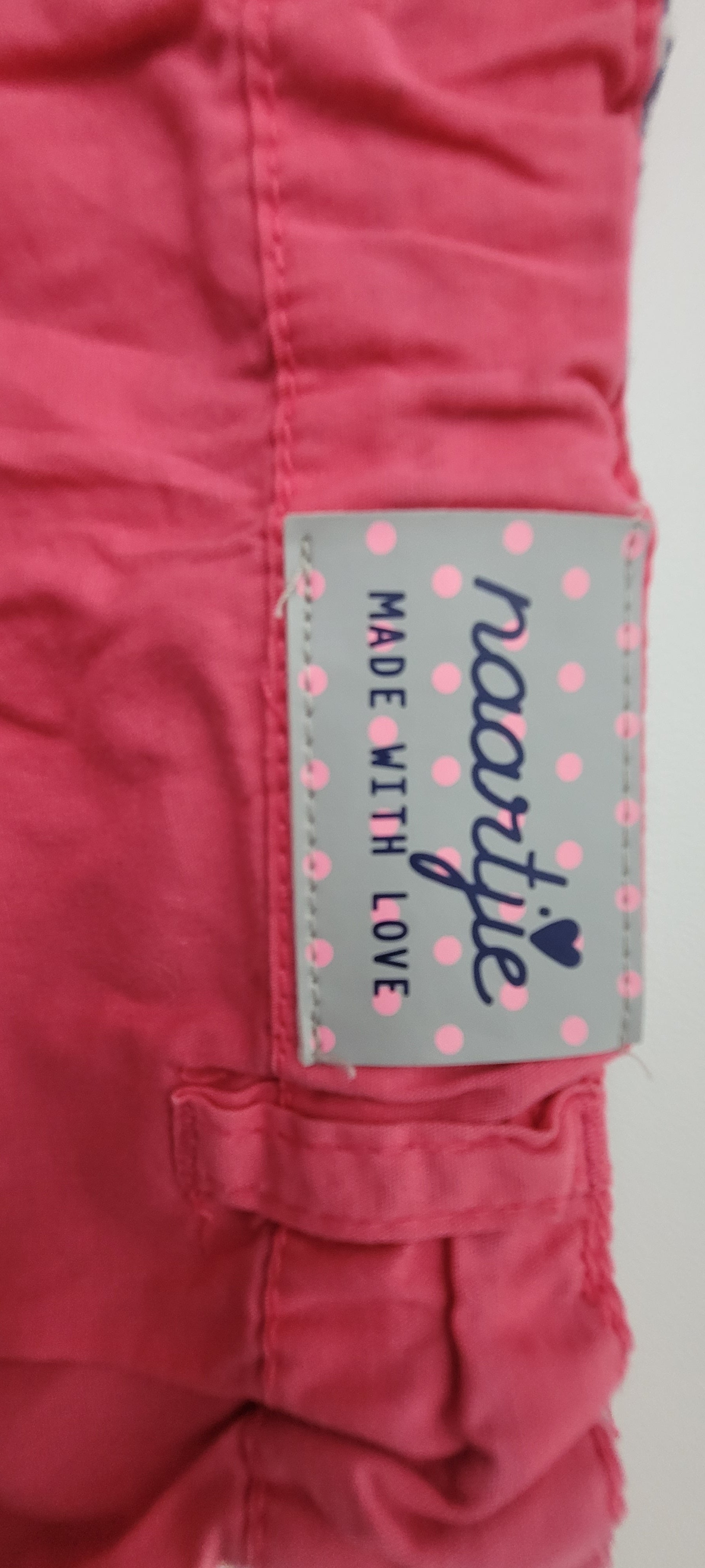 Naartjie Kids Girls' Heart-Pocket Cotton Shorts
