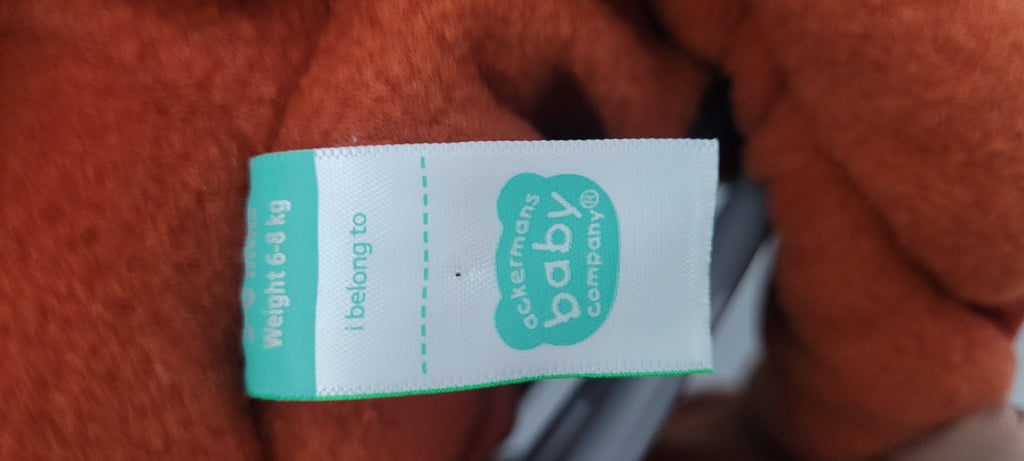 Cuddly Safari - Brand New Baby Hooded Puffer Jacket (3-6 Months)