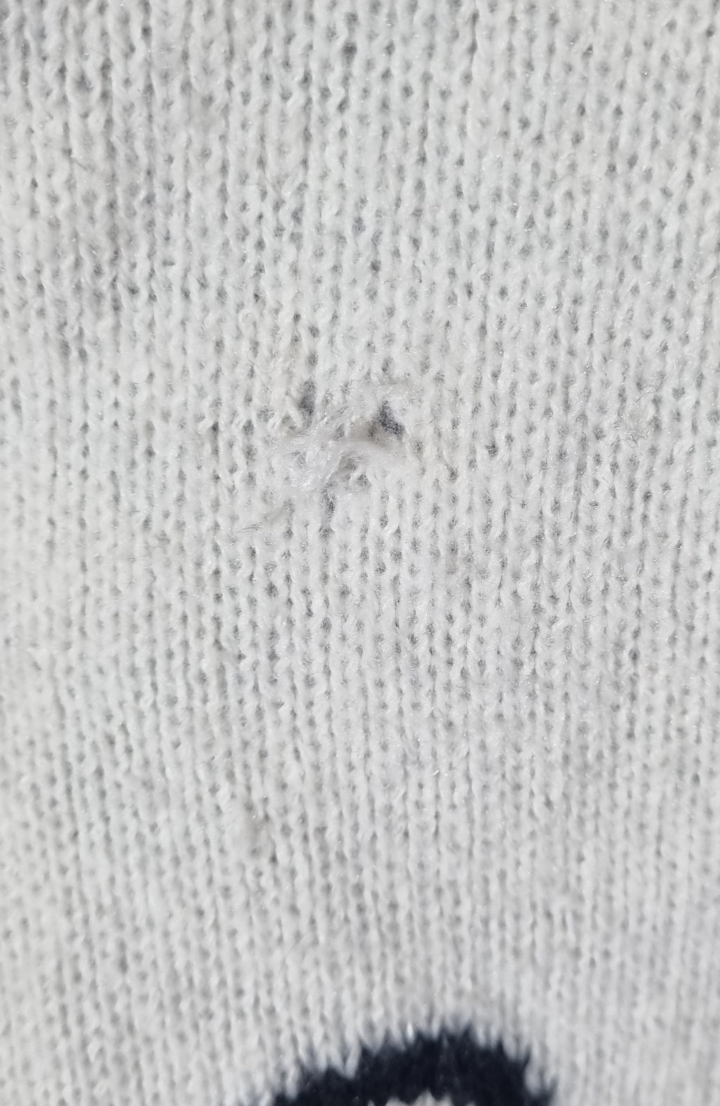 REAL Women Cream & Black Bow Knit Jersey - Size XS